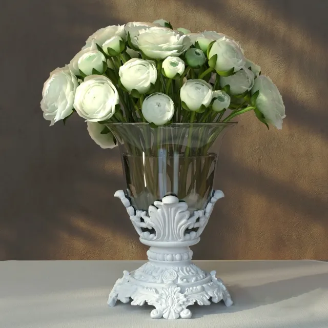 decoration – Bouquet of flowers in a vase 98 3ds Max