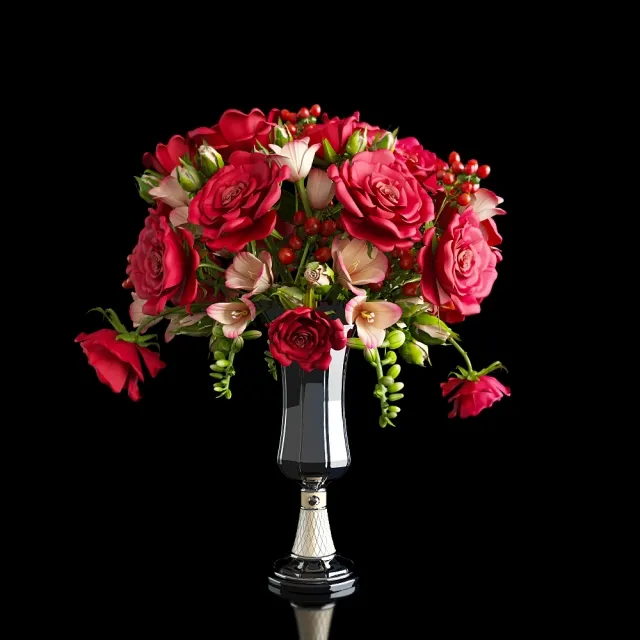 decoration – bouquet of roses 3ds Max