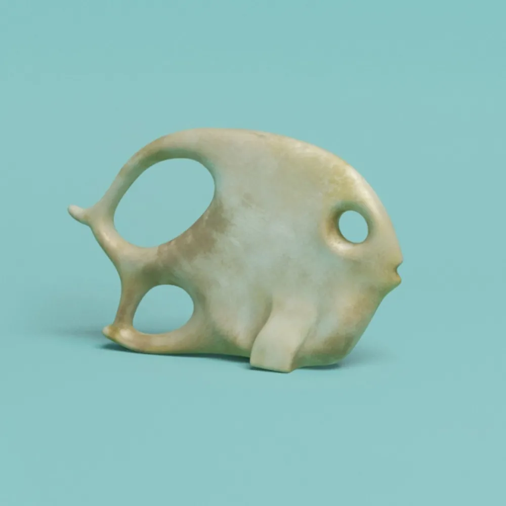 decoration – Bronze fish 3ds Max