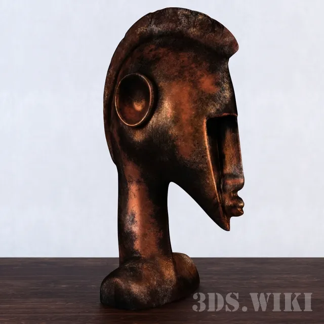 decoration – Bronze sculpture of the naked 3ds Max