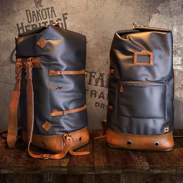 decoration – Buffalo Jackson_Dakota Vintage Backpack Bag 3ds Max