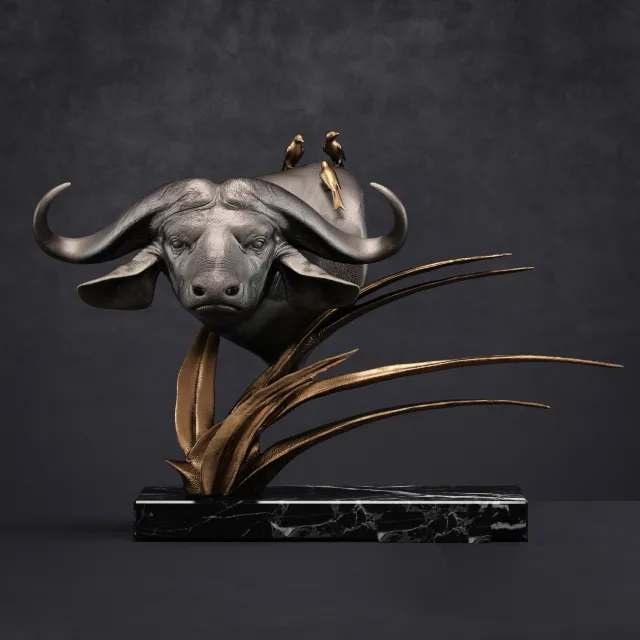decoration – Buffalo sculpture 3ds Max