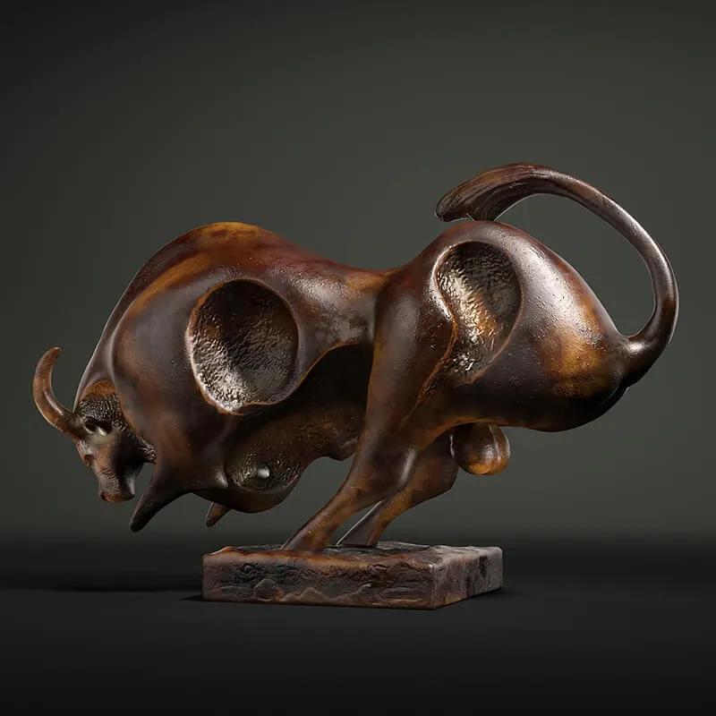 decoration – Bull sculpture 3ds Max