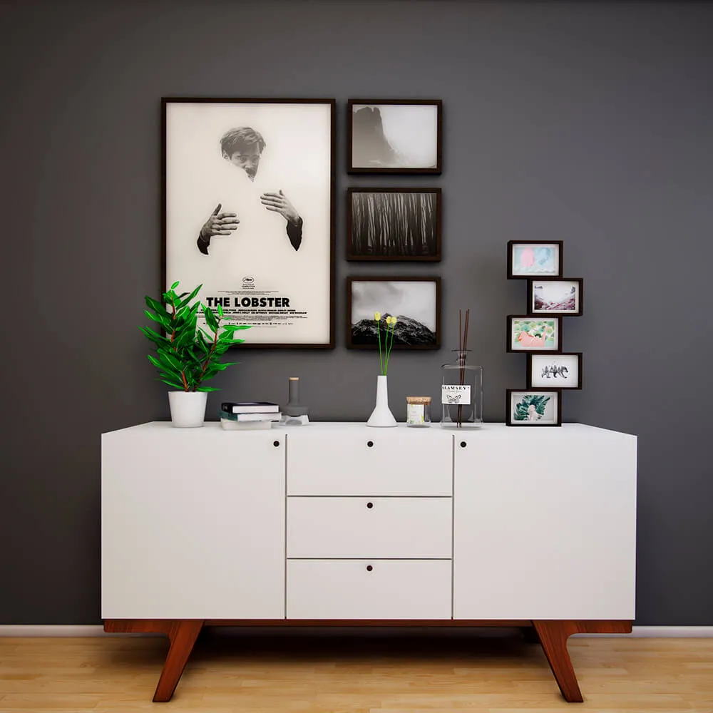 decoration – Cabinet with different details 3ds Max