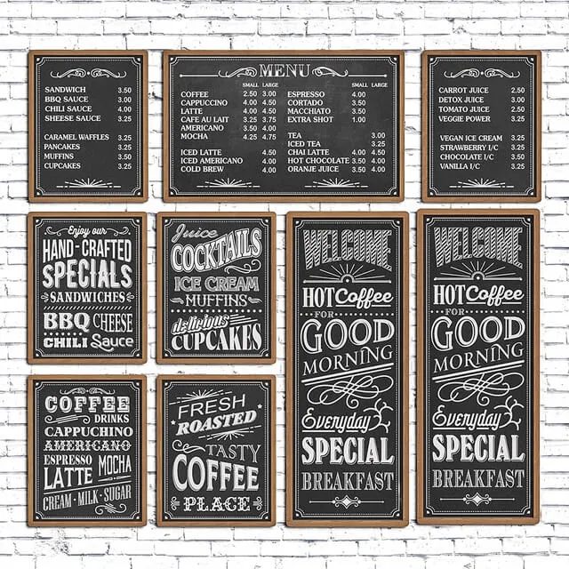 decoration – Cafe chalk boards 3ds Max