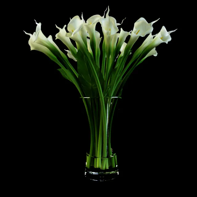 decoration – Calla bouquet 3ds Max