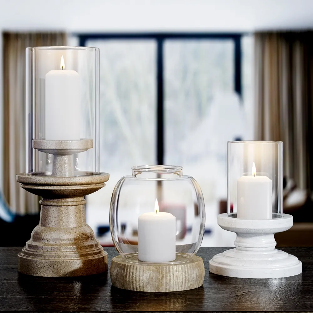 decoration – Candle set 02 3ds Max