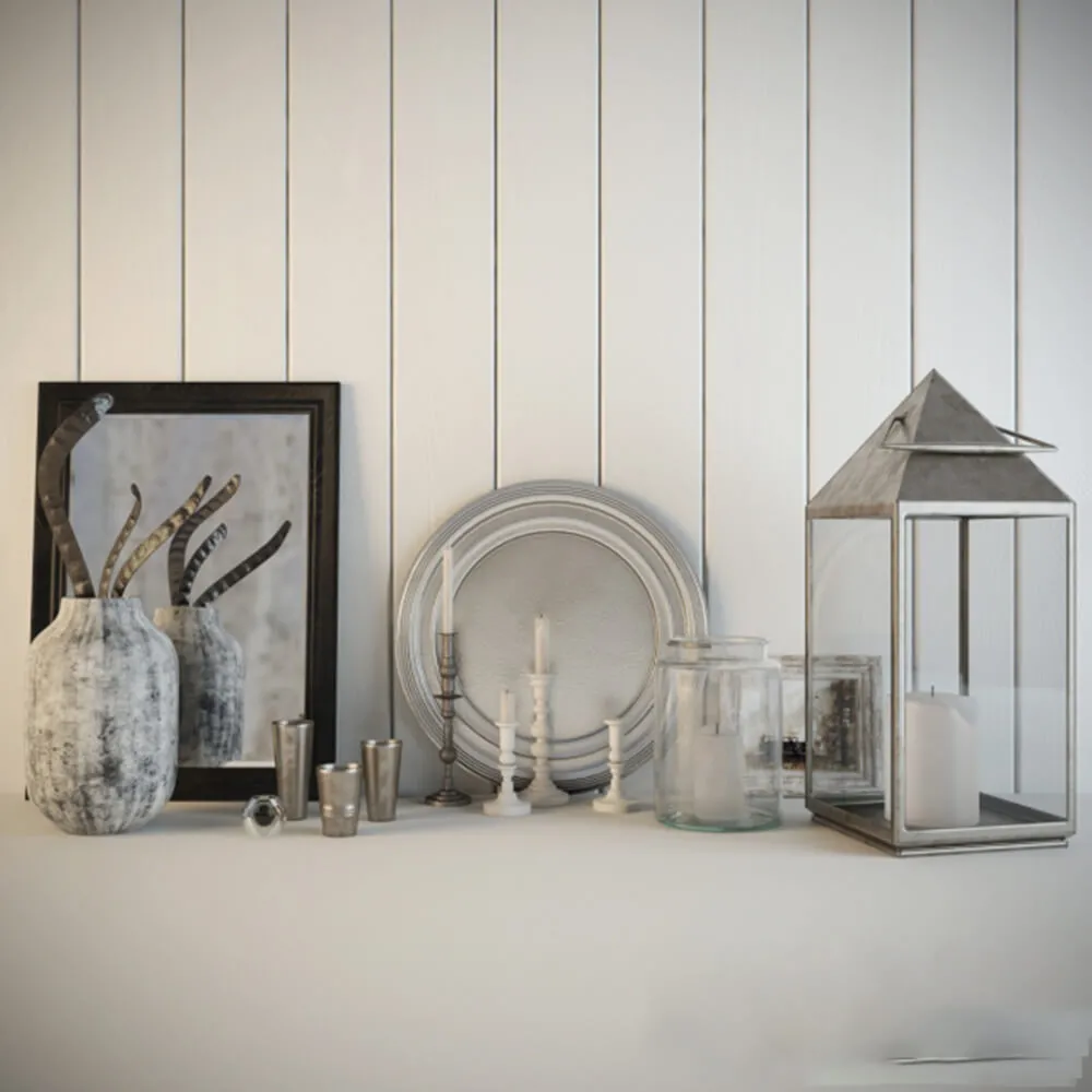 decoration – Candles and other items 3ds Max