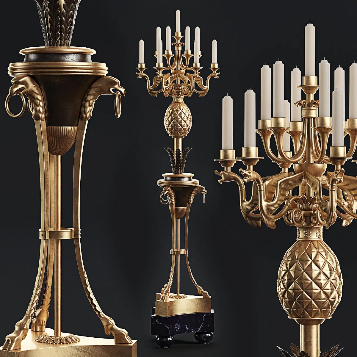 decoration – Candlestick 88 3ds Max