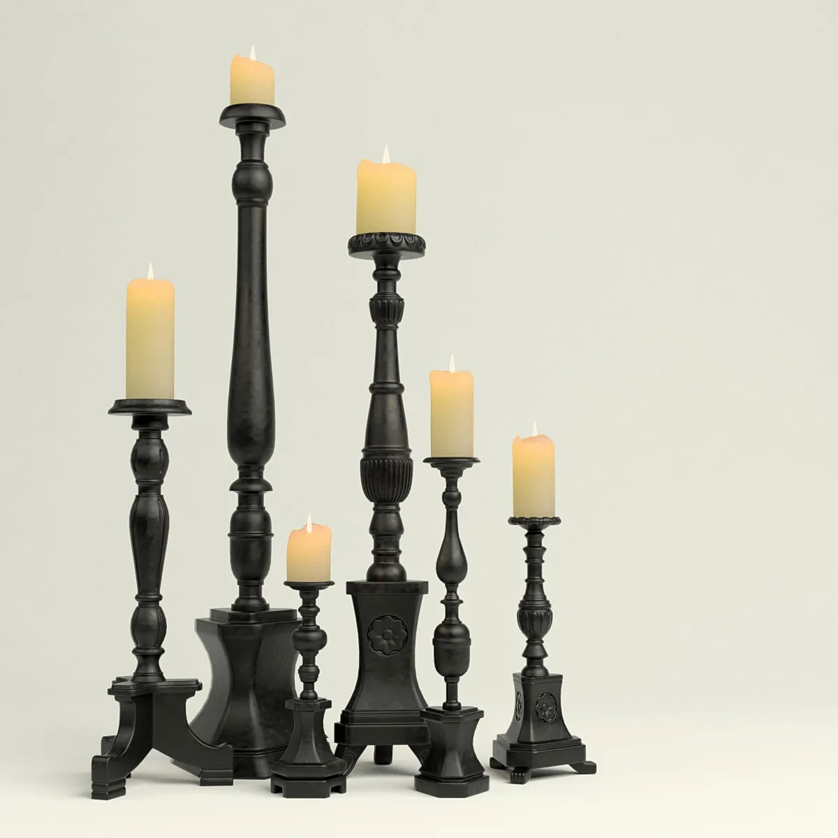 decoration – Candlesticks 05 3ds Max
