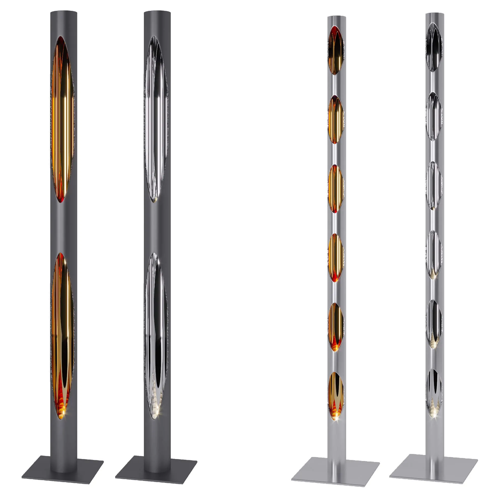 decoration – Candlesticks candlelight 3ds Max