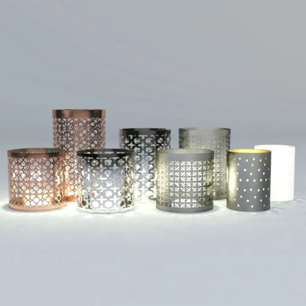 decoration – Candlesticks Tealight H & M Home 3ds Max