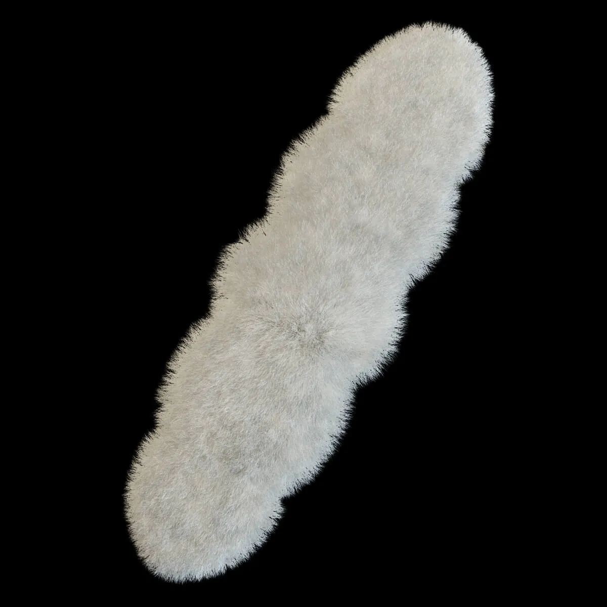 decoration – Carpet made of sheep skins with long pile 3ds Max