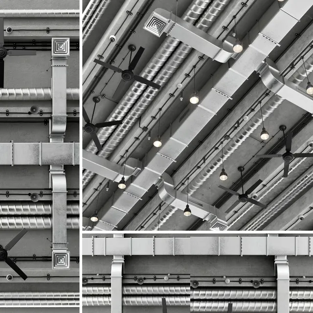 decoration – Ceiling ventilation 1 3ds Max