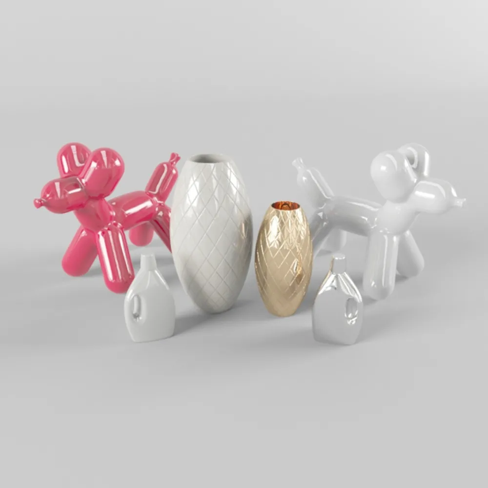 decoration – Ceramic decorative set 3ds Max