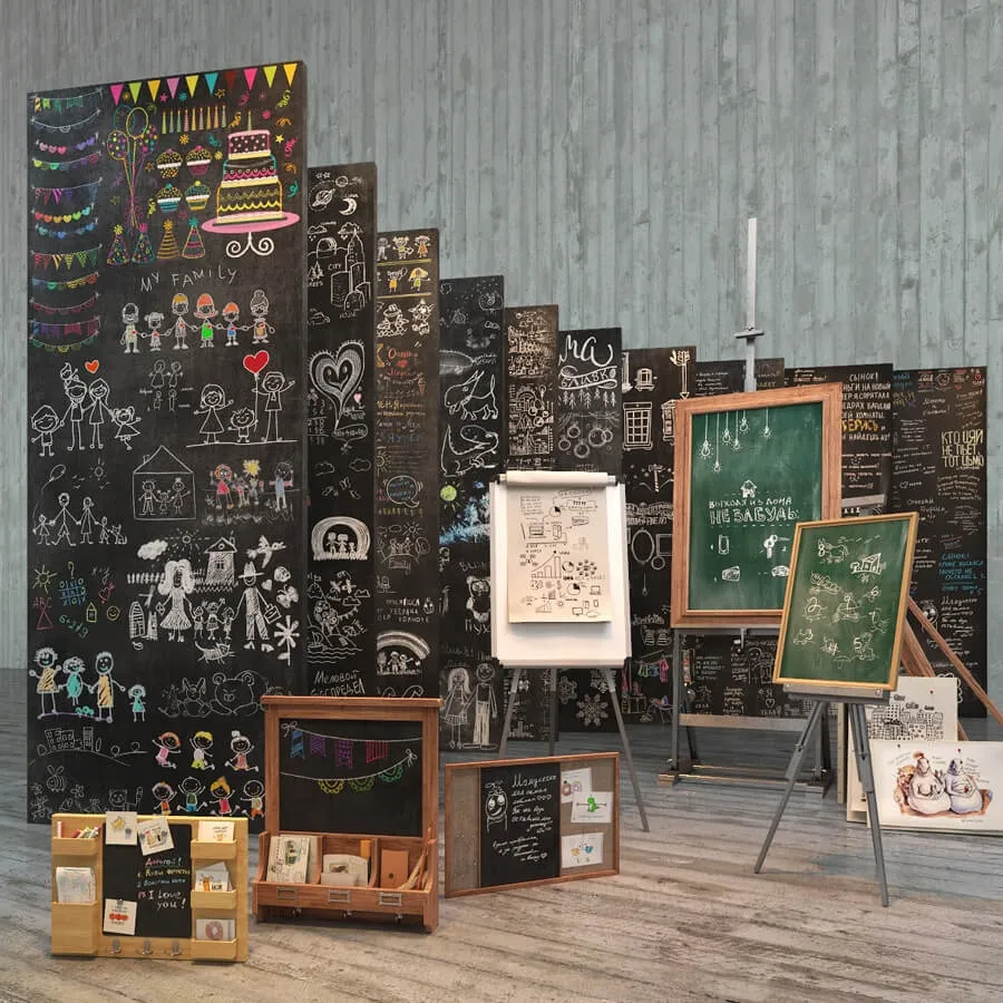 decoration – chalk board 3ds Max