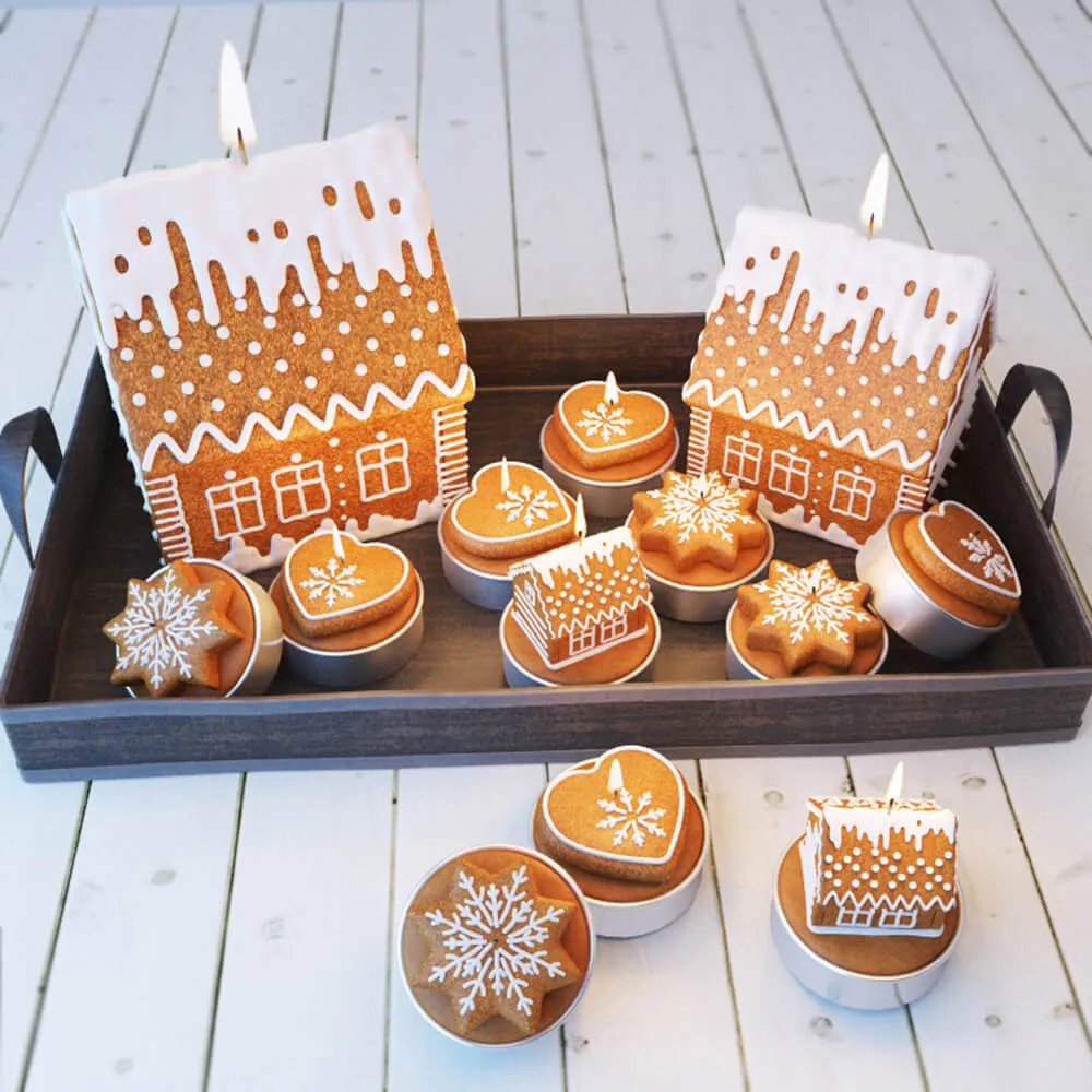 decoration – Christmas Candle Cakes 3ds Max