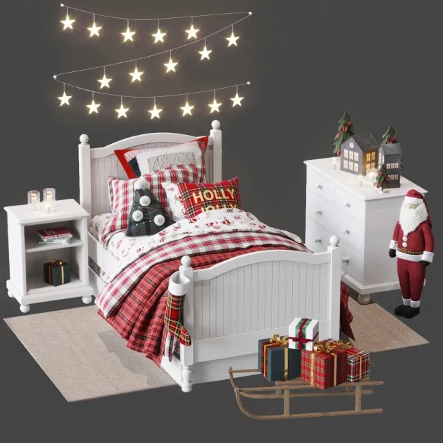decoration – Christmas set 3ds Max