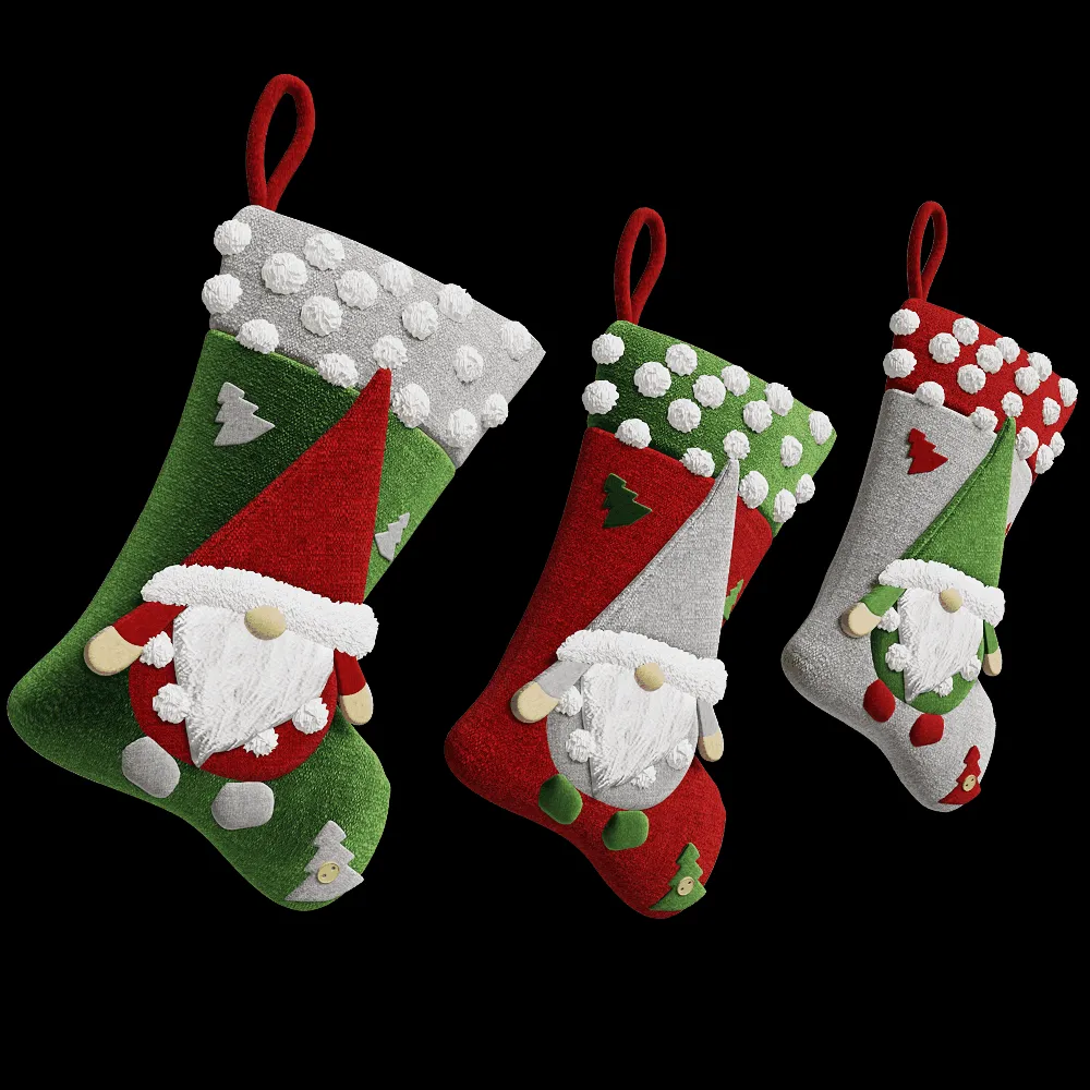 decoration – Christmas Socks 3ds Max