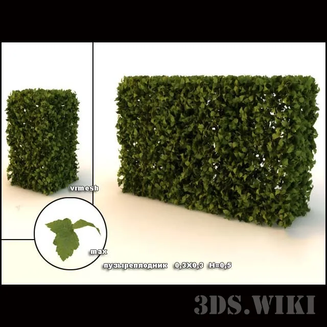 decoration – Classic bush – lawn 3ds Max