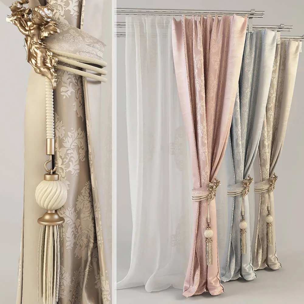 decoration – Classic curtain R11 3ds Max