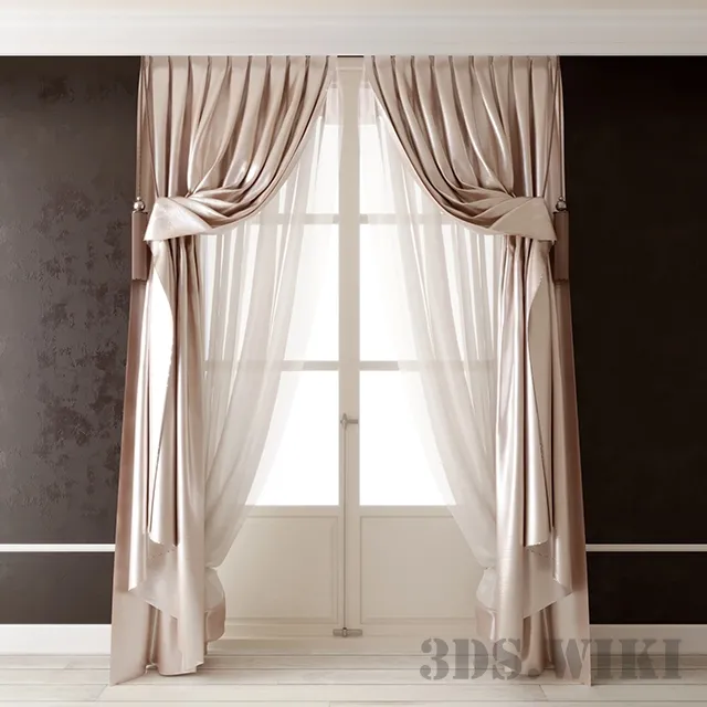 decoration – Classic curtains 3ds Max