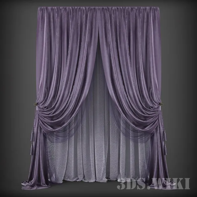 decoration – Classic curtains 3ds Max