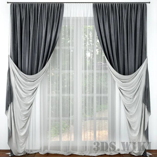 decoration – Classic curtains 3ds Max