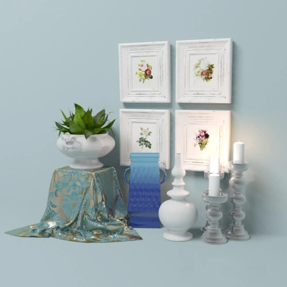 decoration – Classic decorative set 3ds Max