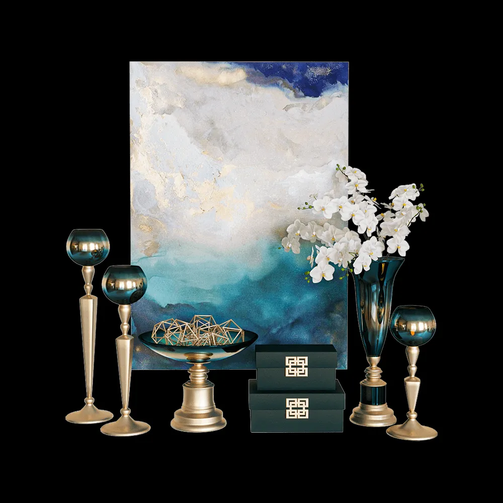 decoration – Classic decorative set 3ds Max