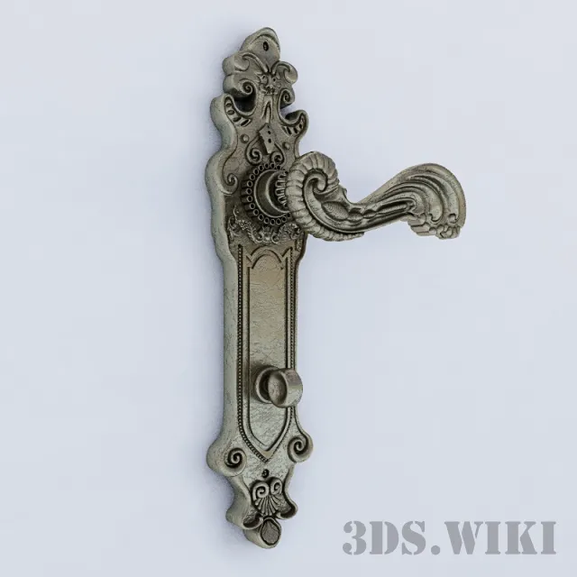 decoration – Classic door handle 3ds Max