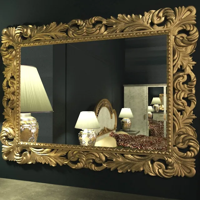 decoration – Classic mirror 76 3ds Max