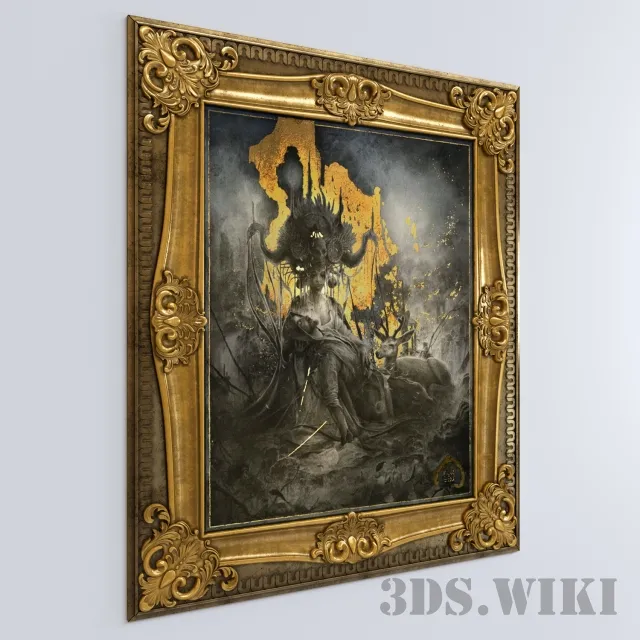 decoration – Classic molding Eros et Thanatos 3ds Max