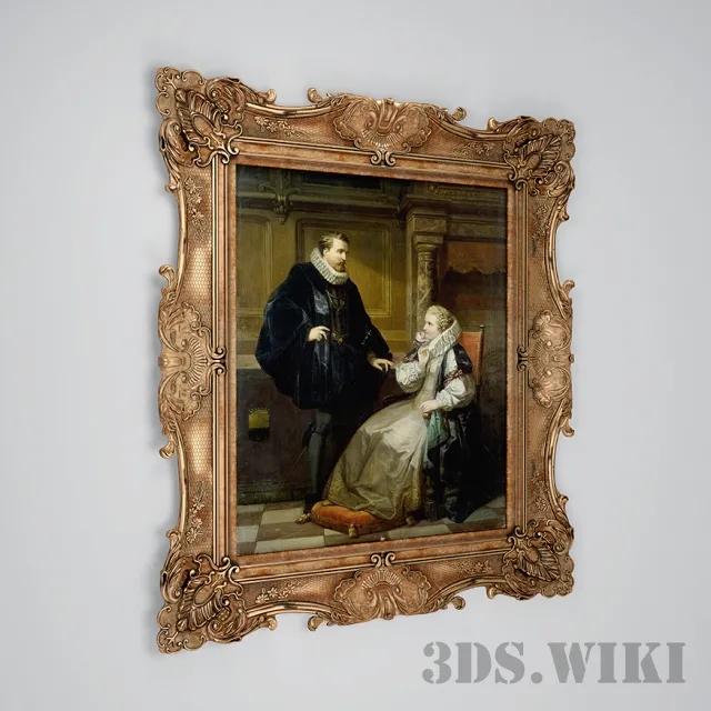 decoration – Classic picture – baguette 3ds Max