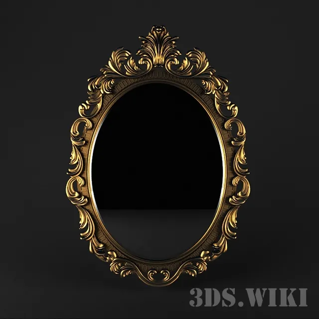 decoration – Classic Wall Mirror 3ds Max