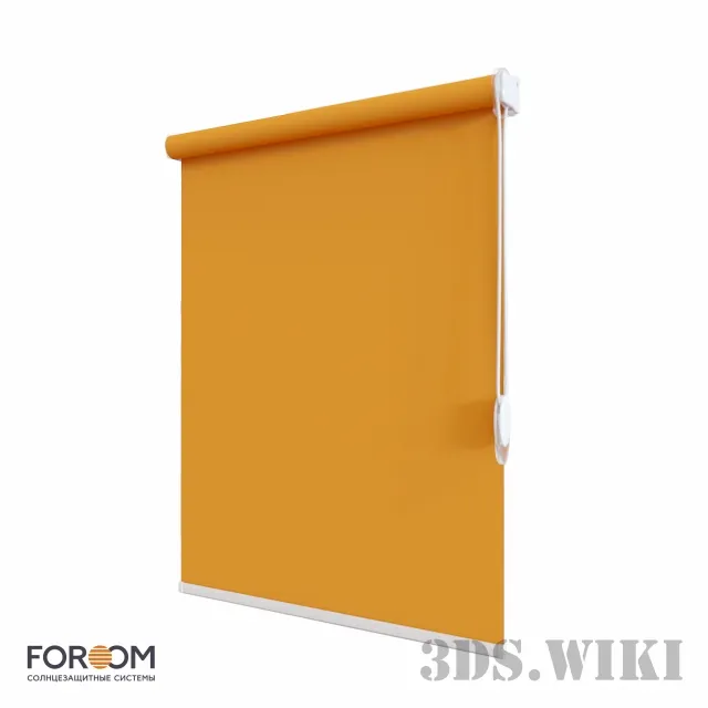 decoration – CLIC roller blinds for covering the entire window 3ds Max