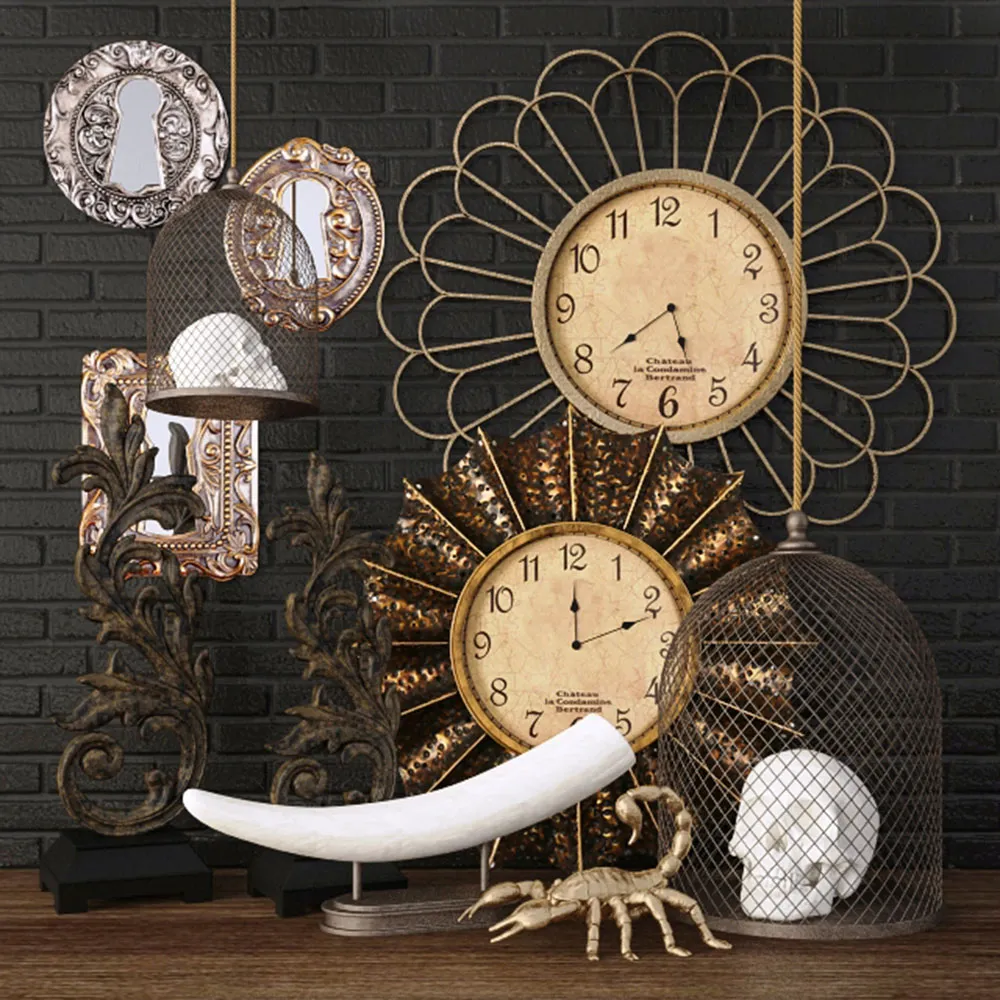 decoration – Clocks and other items 3ds Max
