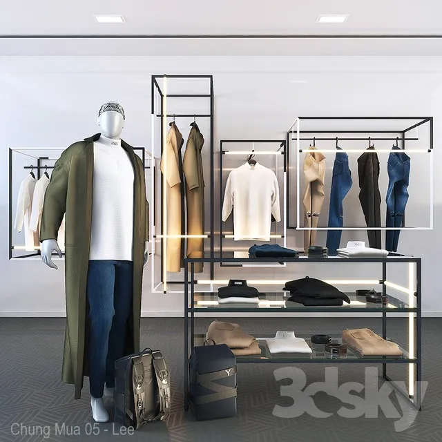 DECORATION – CLOTHES – 3D MODELS – 3DS MAX – FREE DOWNLOAD – 3257