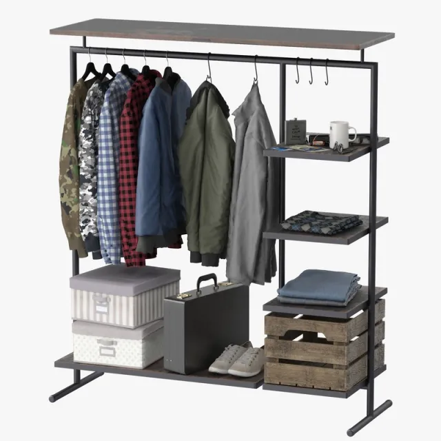 decoration – Clothes rack 3ds Max