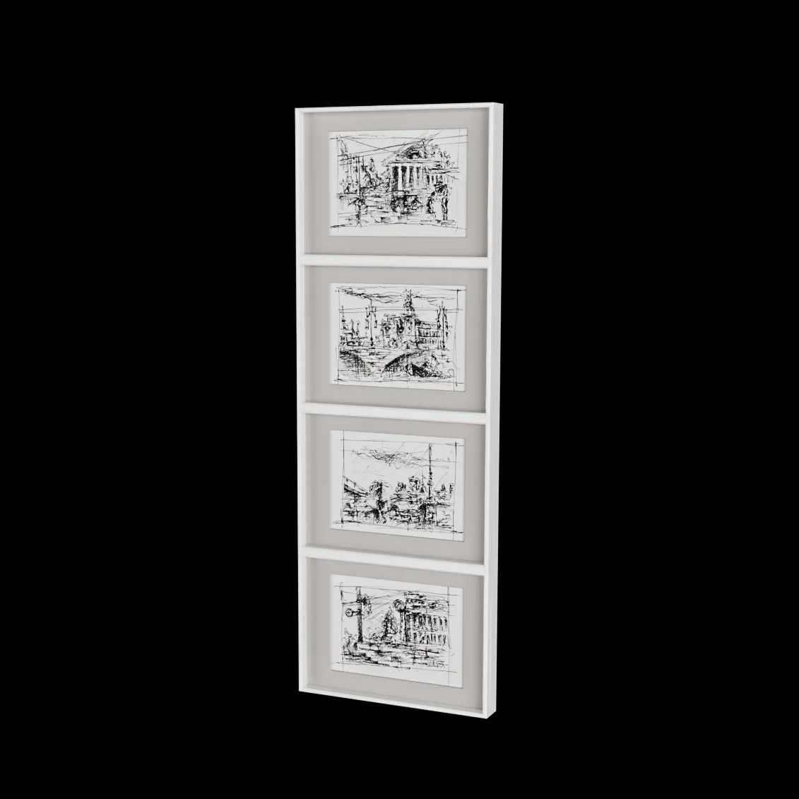 decoration – Collage frame 3ds Max