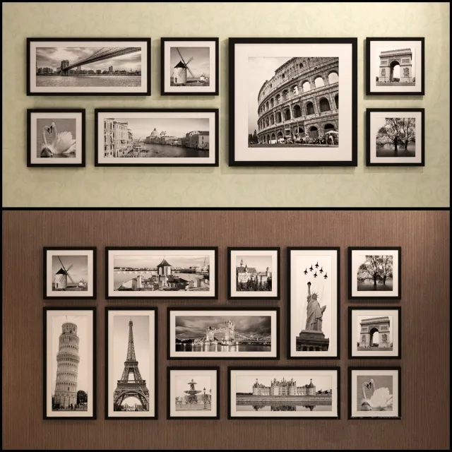 decoration – Collection of paintings 151 3ds Max