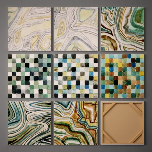 decoration – Collection of paintings-9 3ds Max