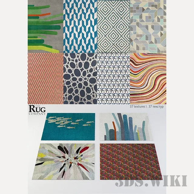 decoration – Collection of rugs from The Rug Company 3ds Max
