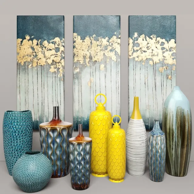 decoration – collection of vases 3ds Max