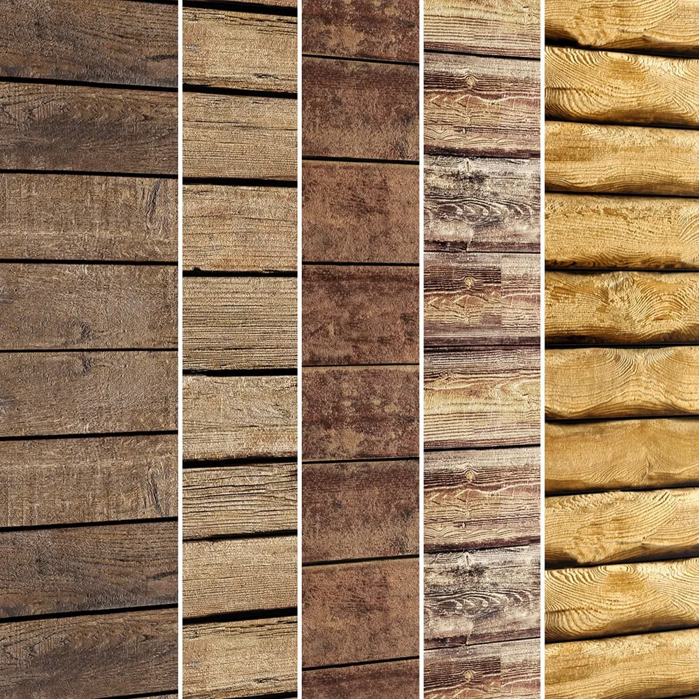 decoration – Collection of wood panels 5 pcs 3ds Max
