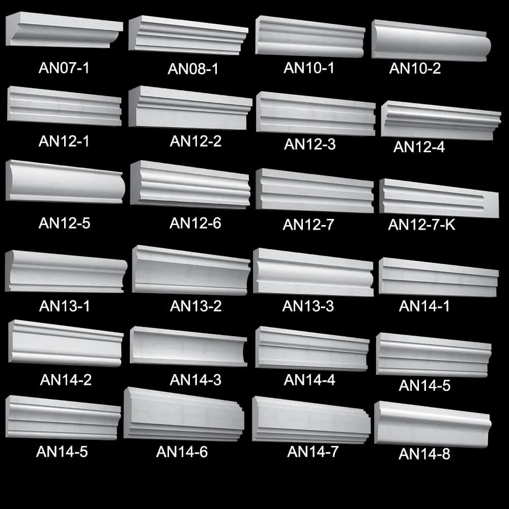 decoration – Collection trims Arhio® (AN07-AN14) 3ds Max