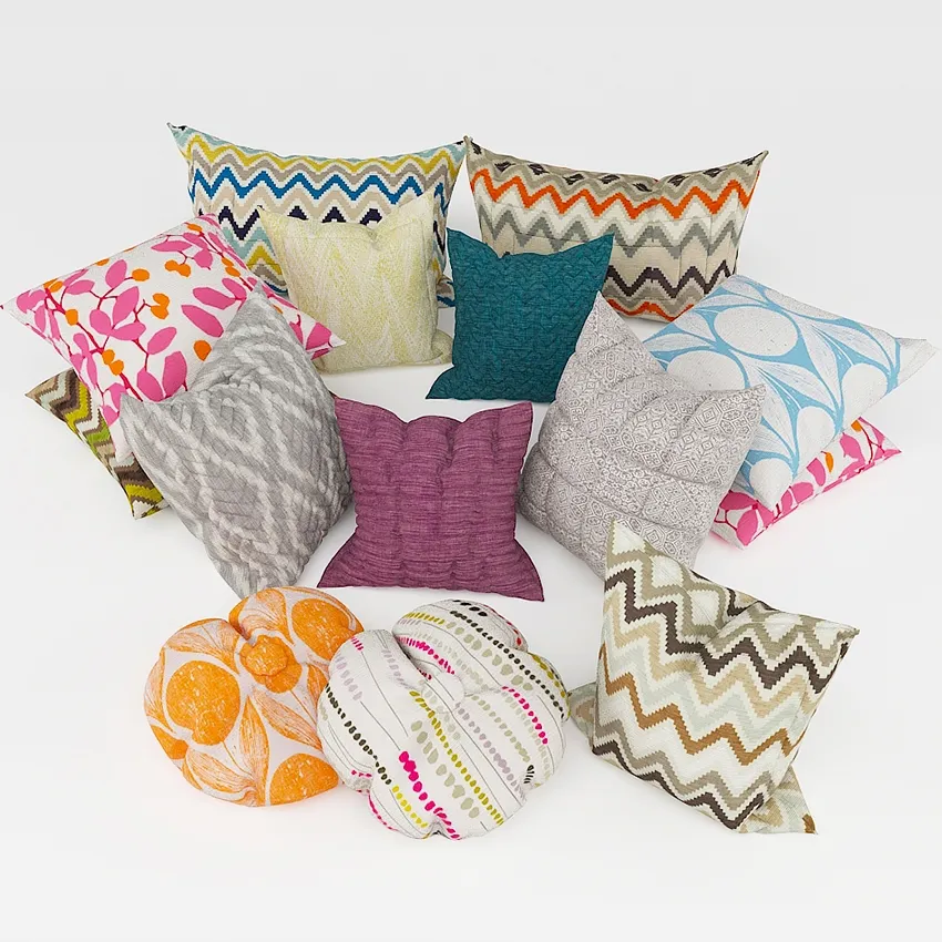 decoration – Colorful pillows 063 3ds Max