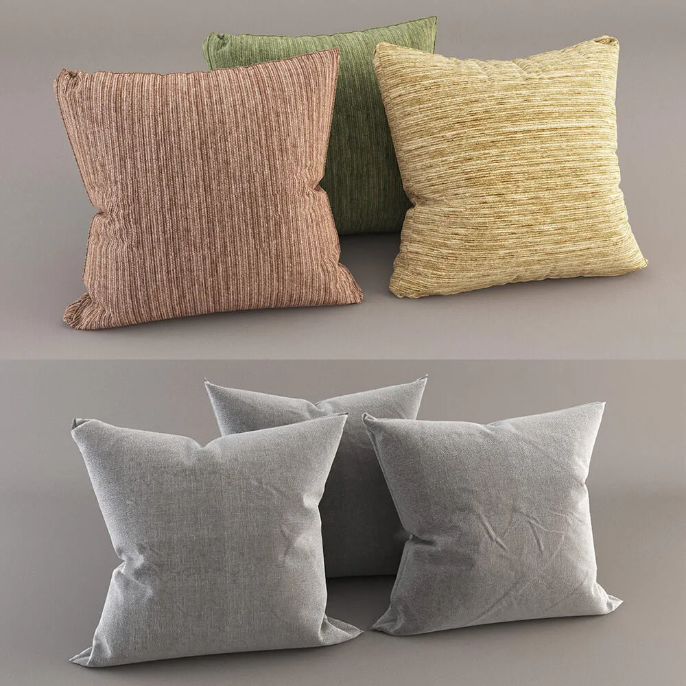decoration – Colorful pillows 3ds Max