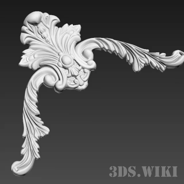 decoration – Corner element 3ds Max