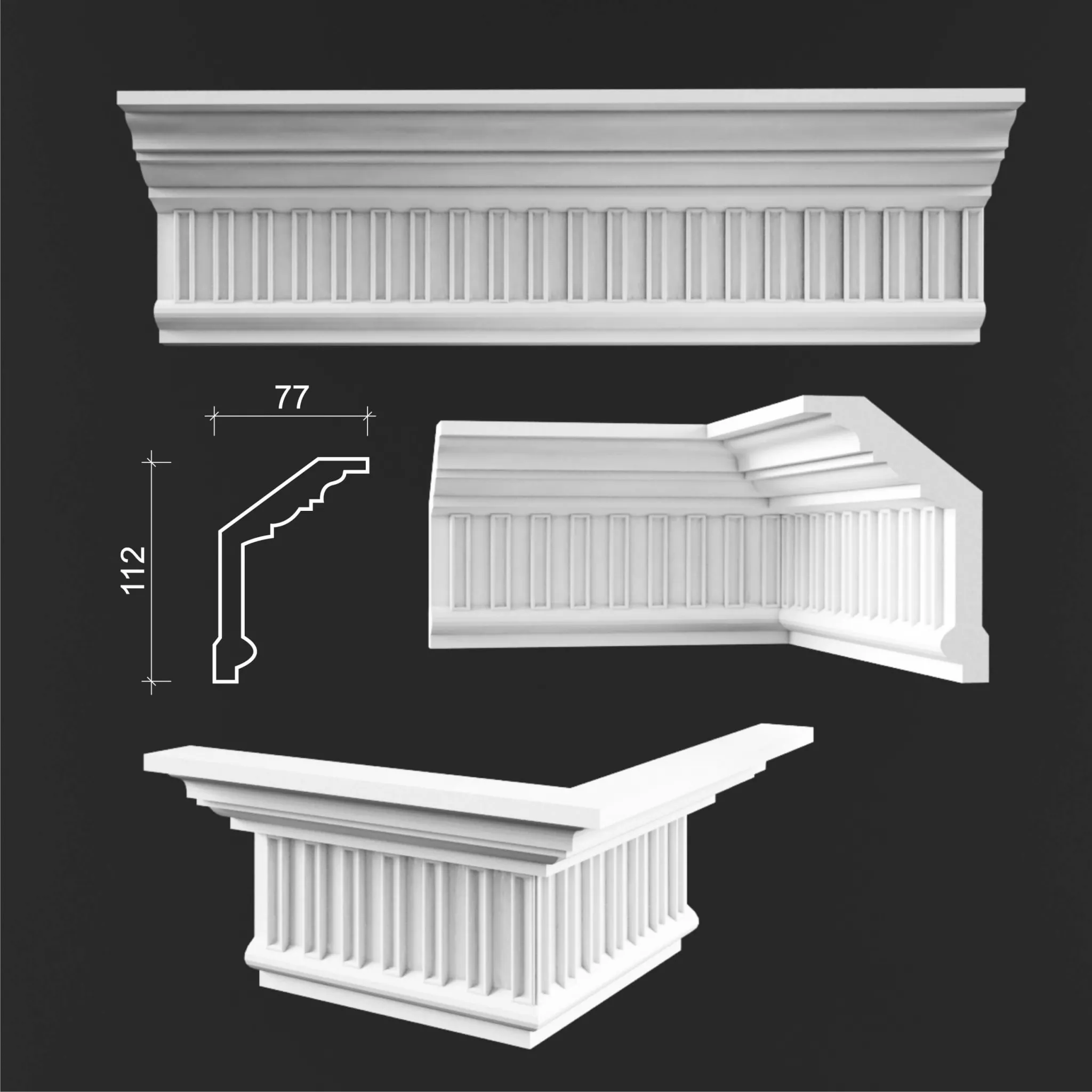 decoration – Cornices 3ds Max